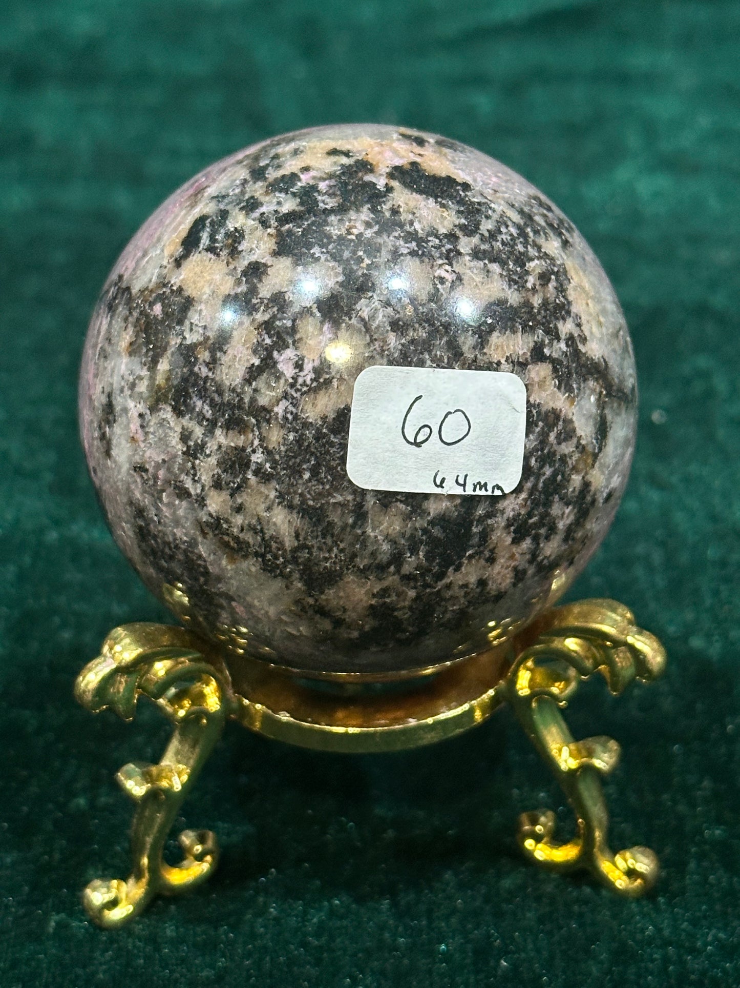 Ice Rhodonite Sphere