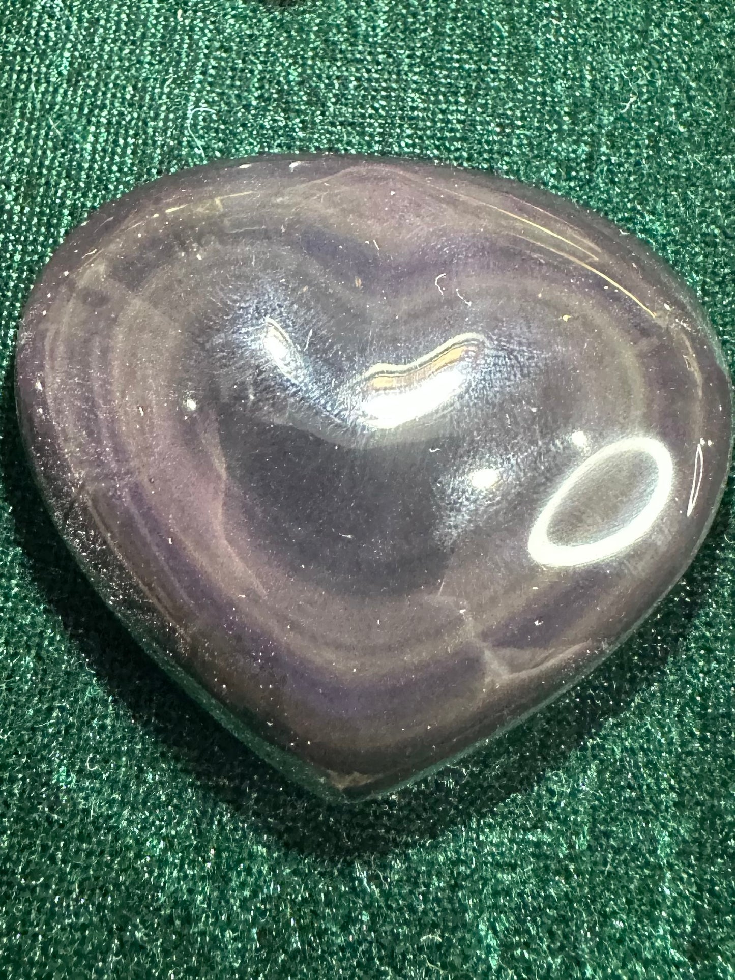 Rainbow Sheen Obsidian Heart