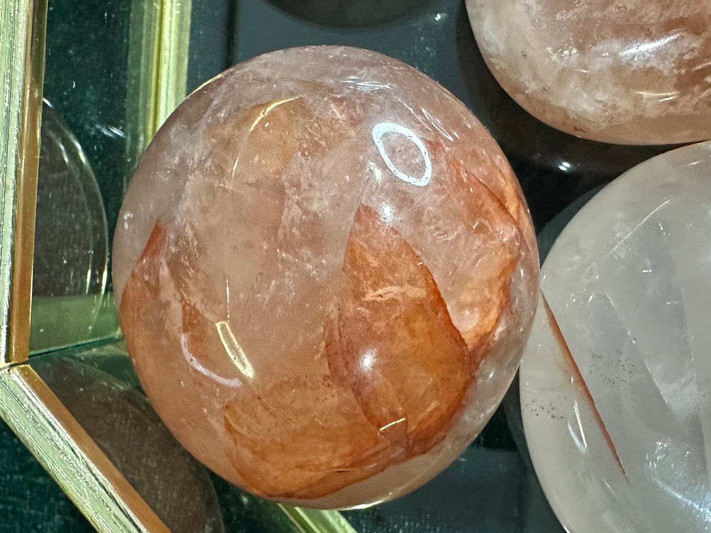 Fire Quartz Palmstone