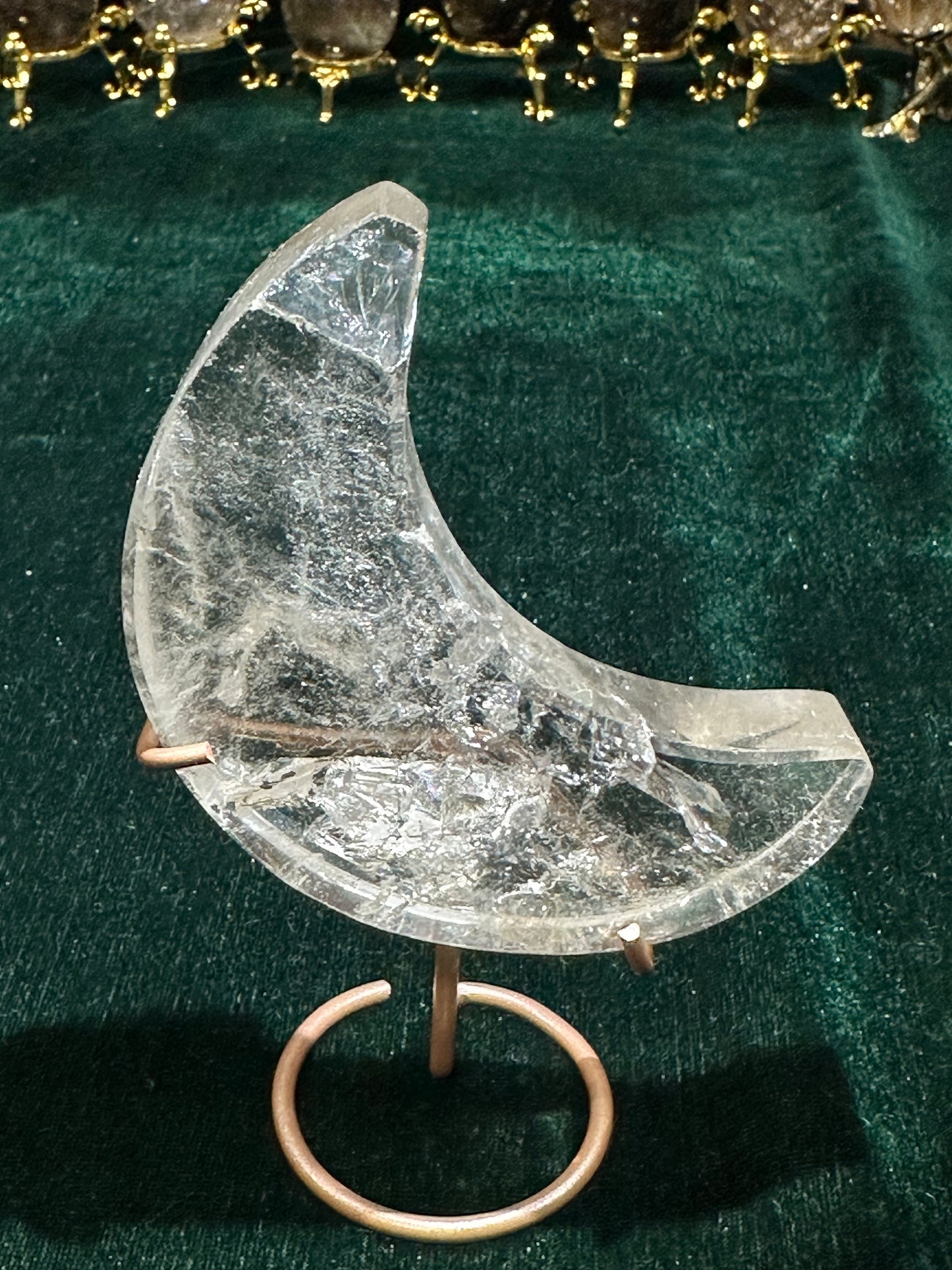 Quartz Moon on Stand