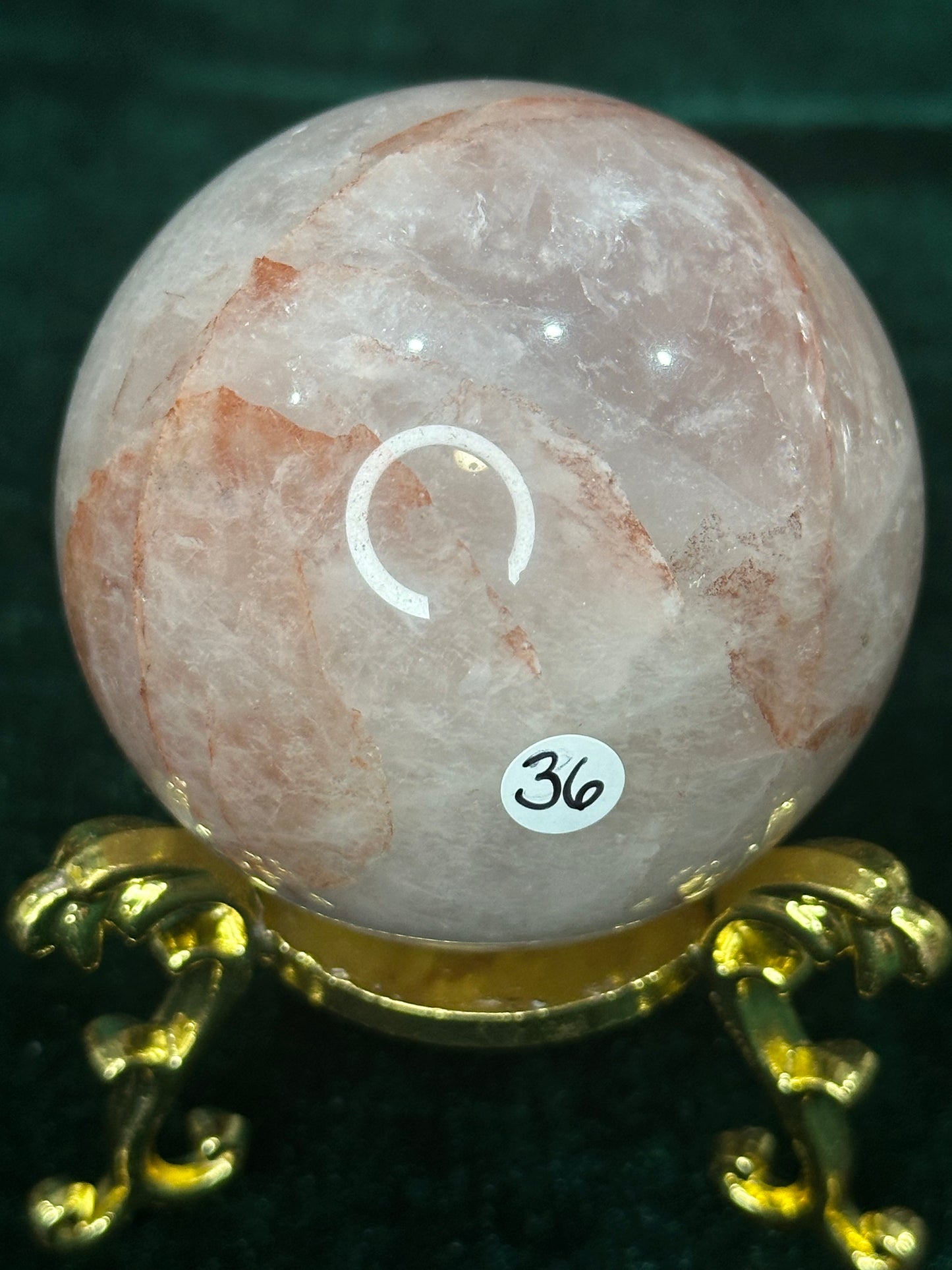 Rose/Fire Quartz Sphere