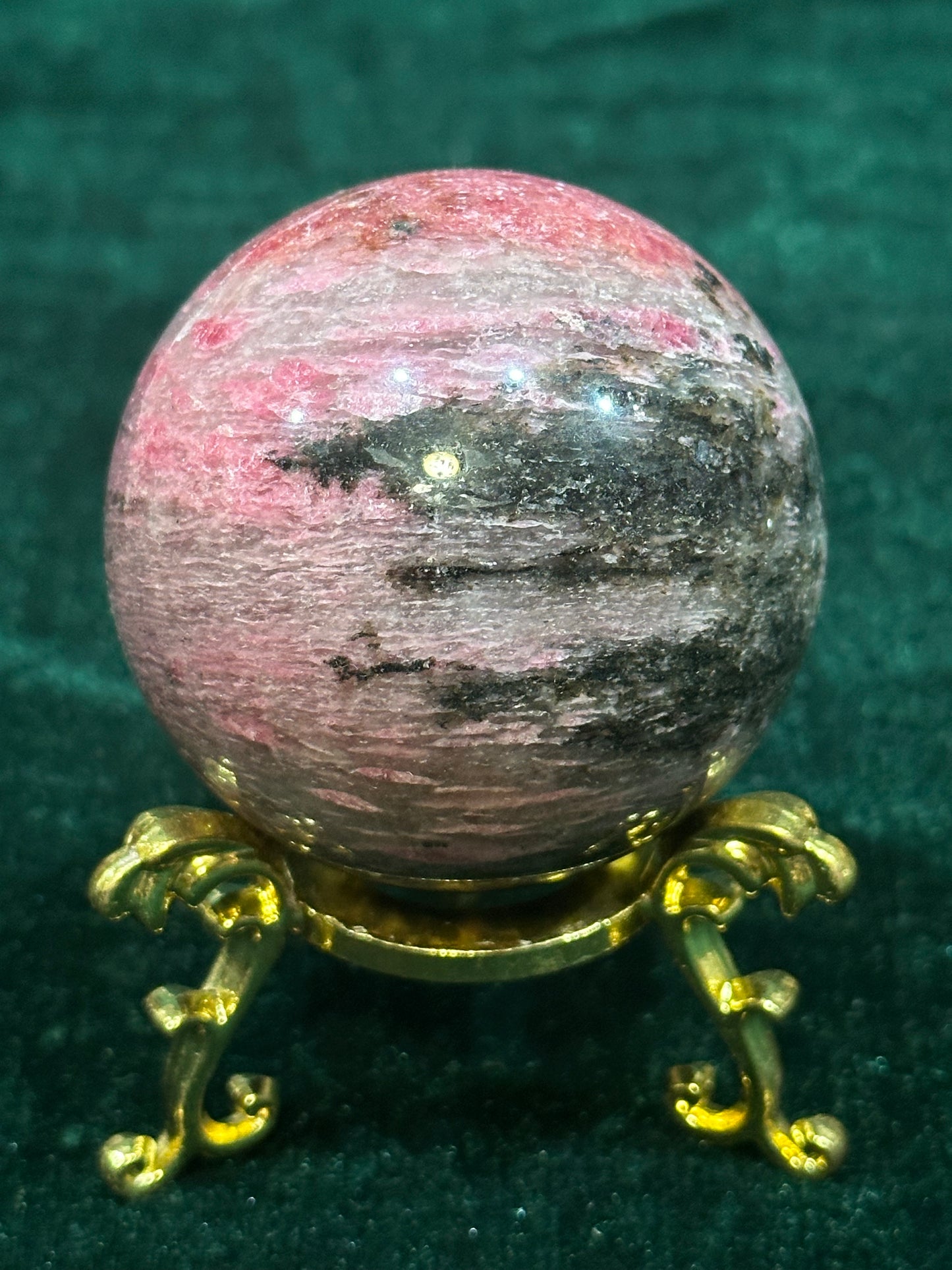 Ice Rhodonite Sphere