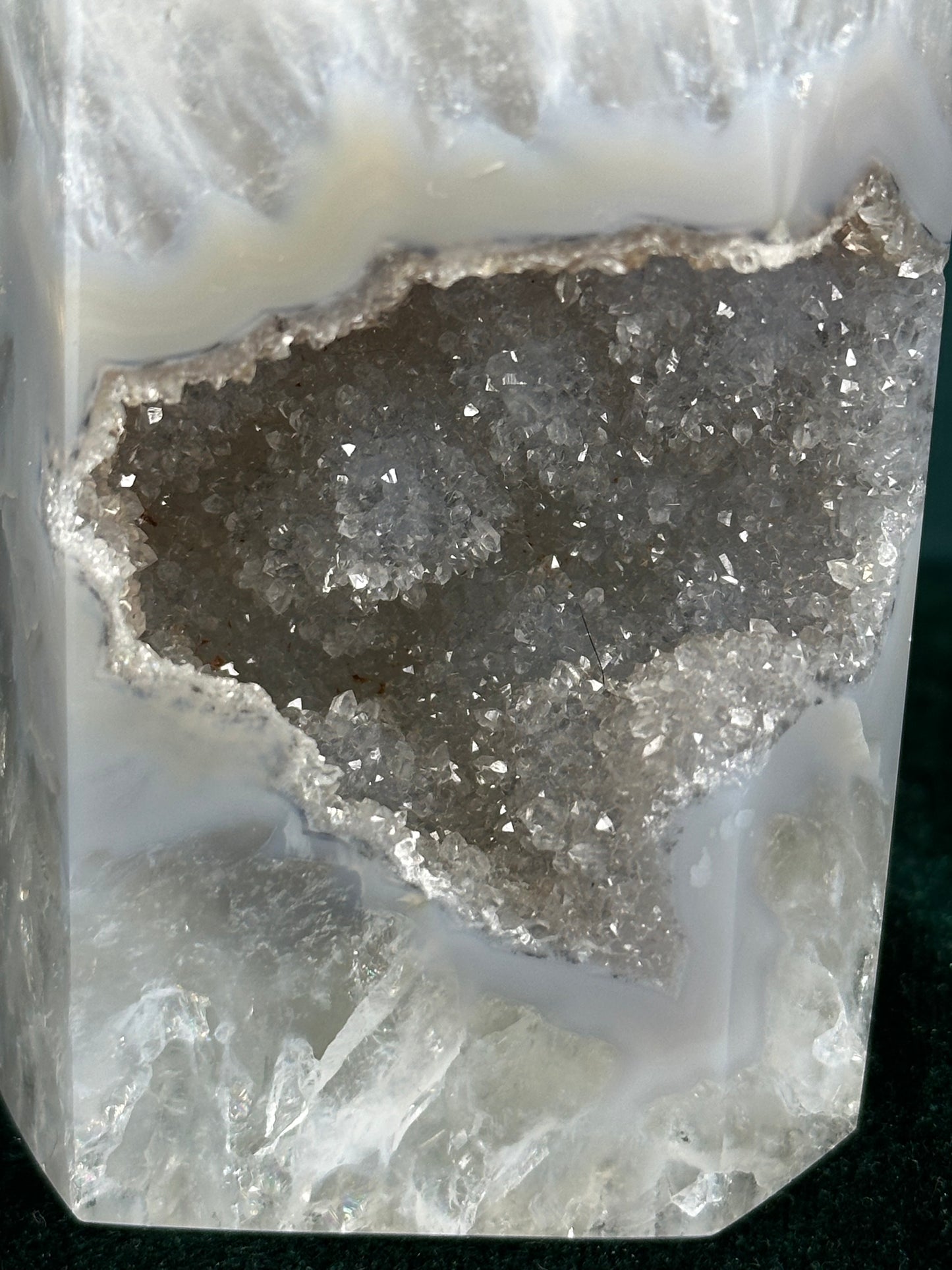 Large Druzy Agate Tower