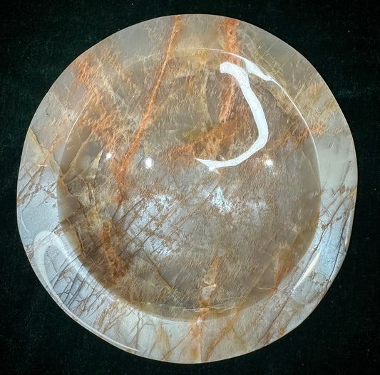 Peach Moonstone Large Bowl