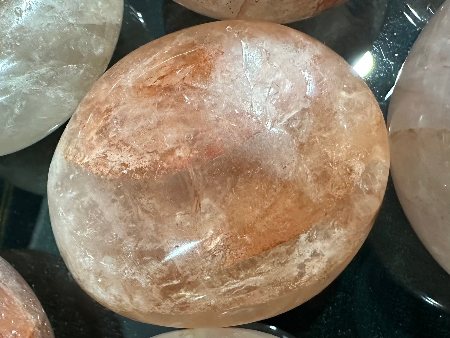 Fire Quartz Palmstone