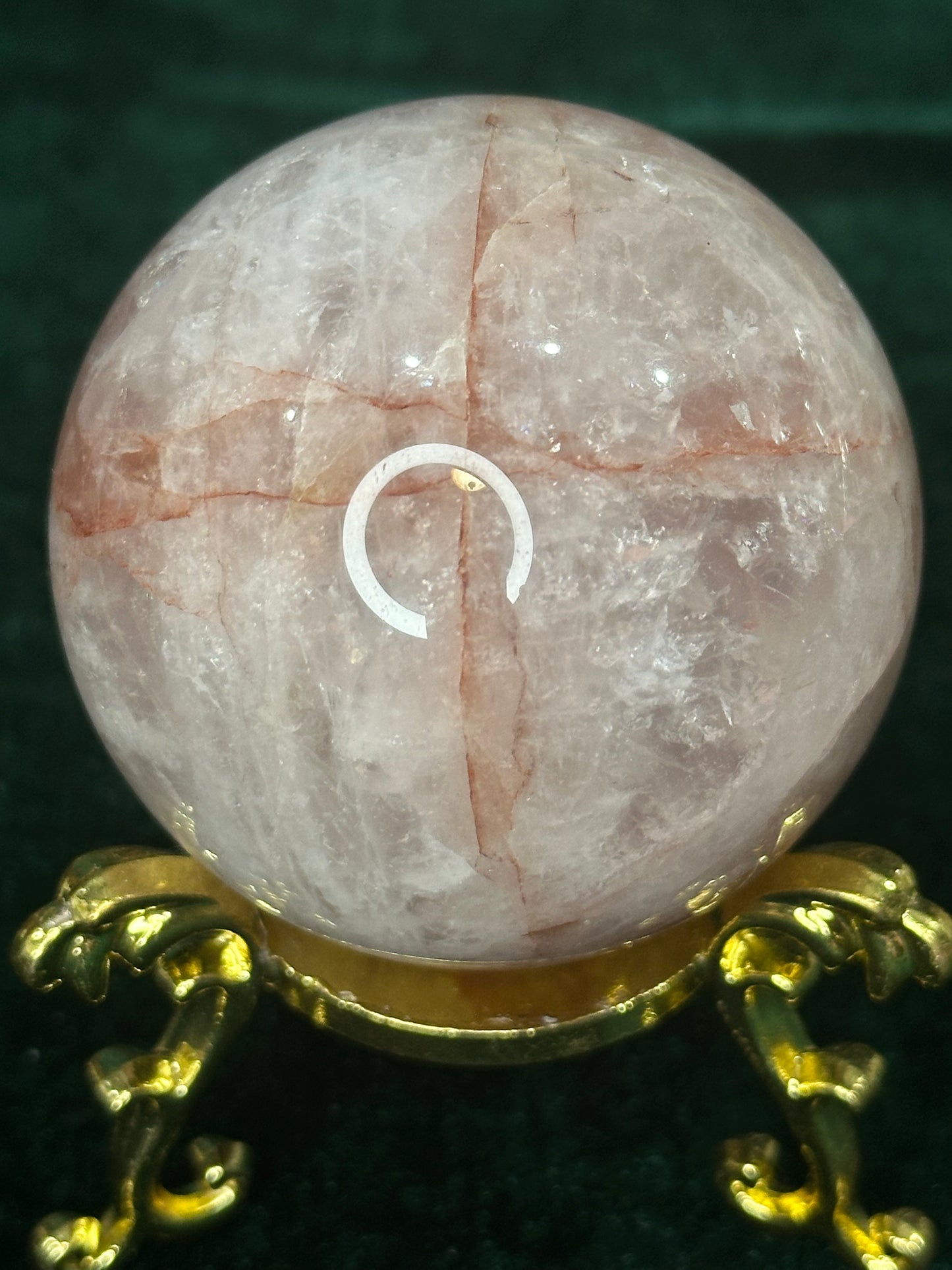 Rose/Fire Quartz Sphere