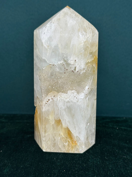 Large Druzy Agate Tower