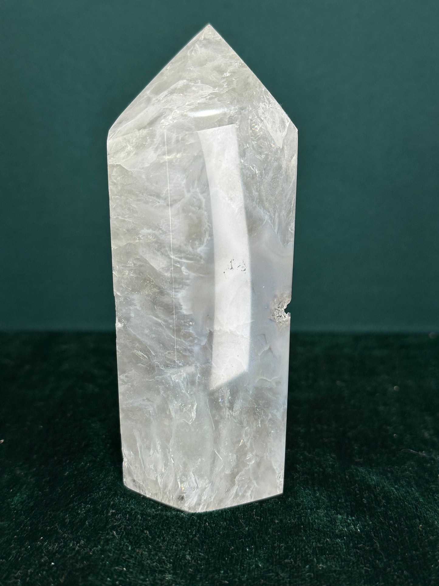 Large Druzy Agate Tower