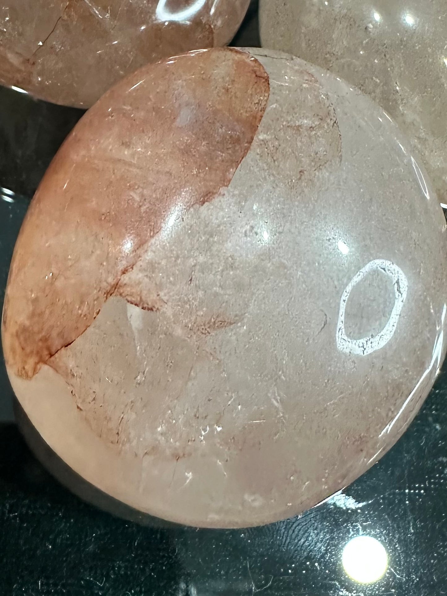 Fire Quartz Palmstone