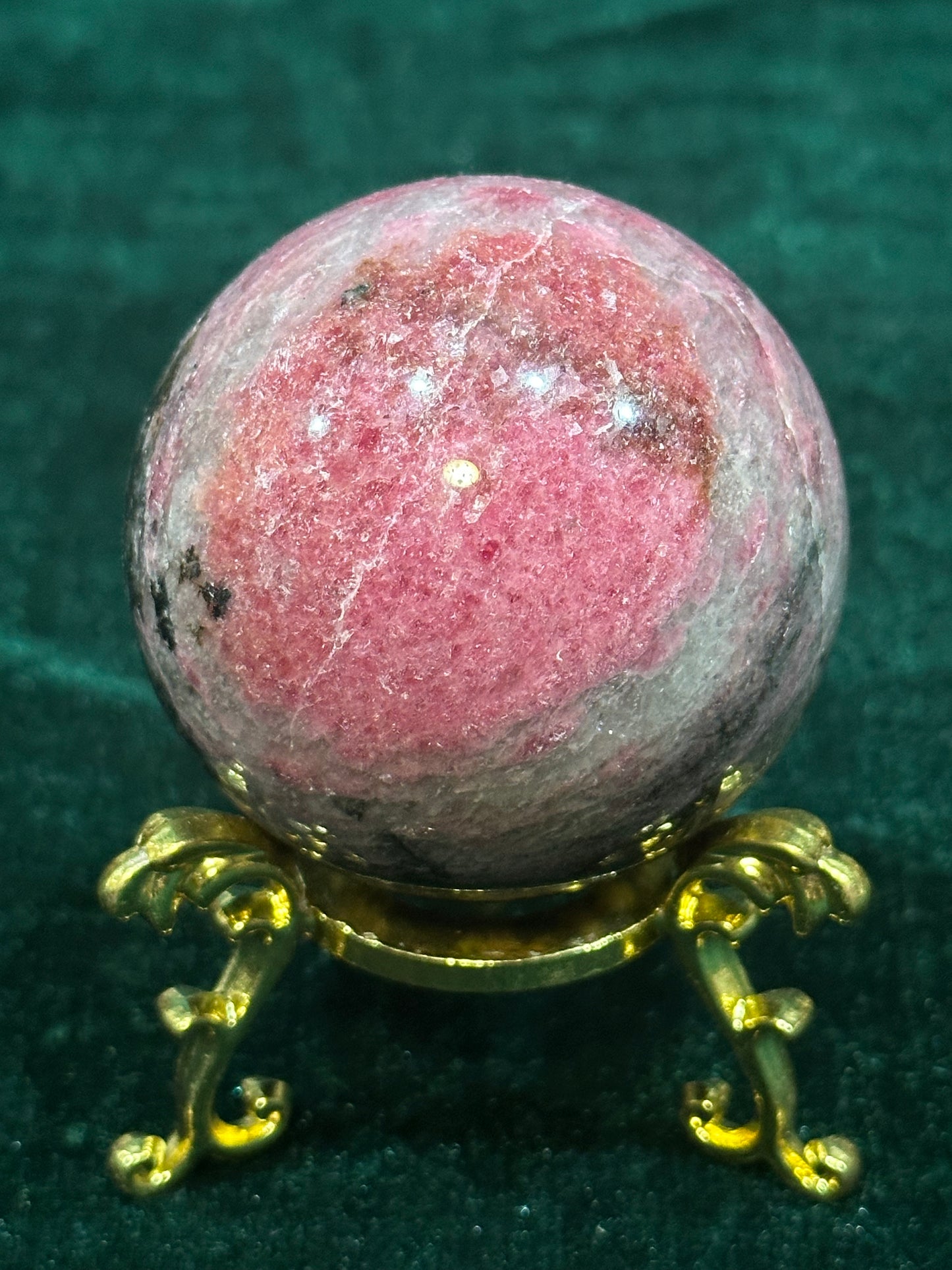 Ice Rhodonite Sphere