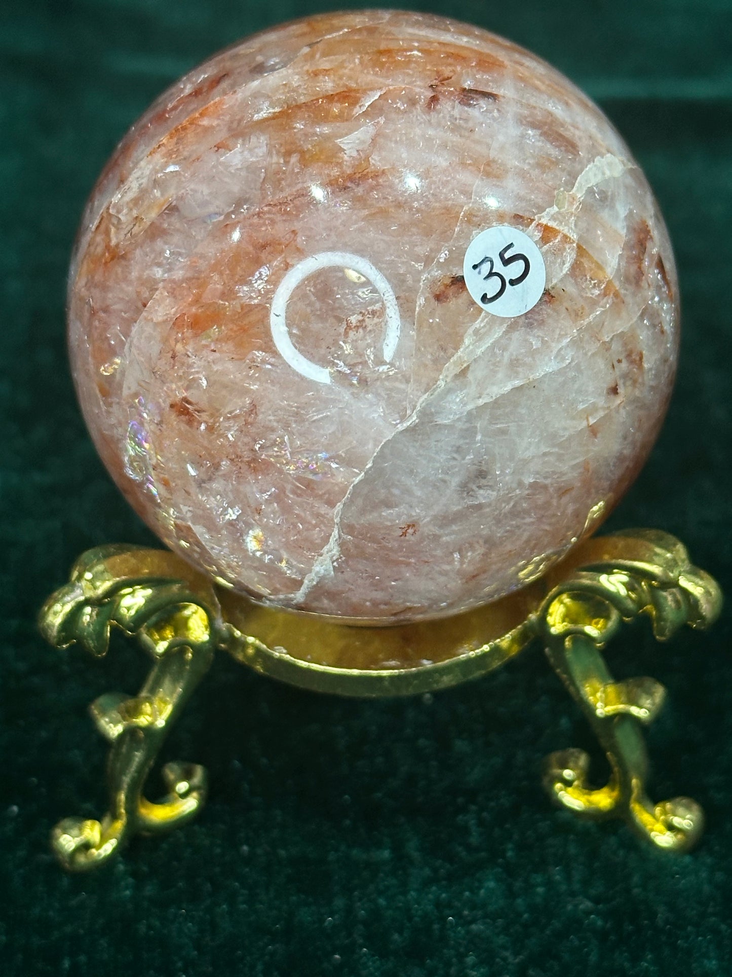 Fire Quartz Sphere
