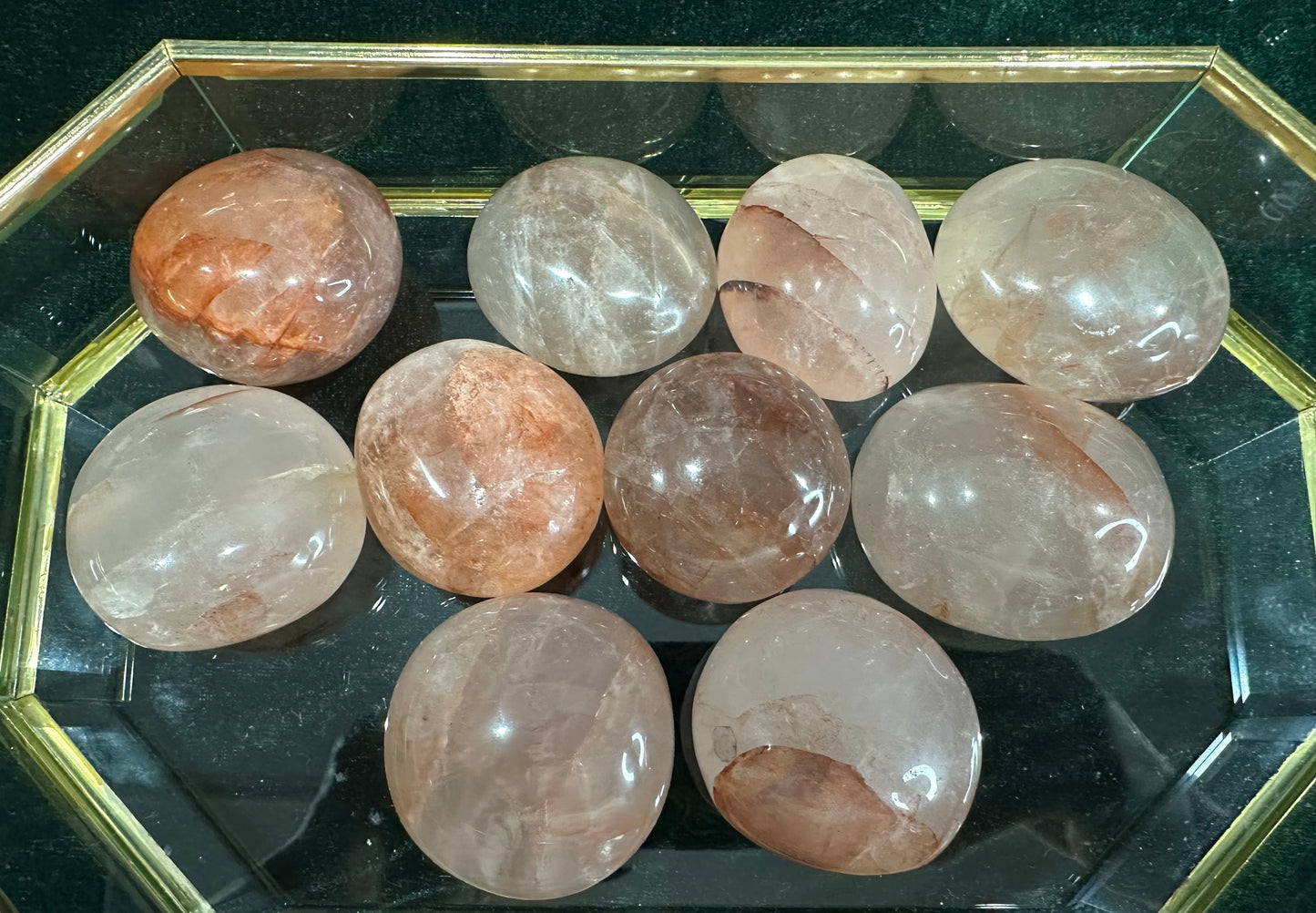 Fire Quartz Palmstone