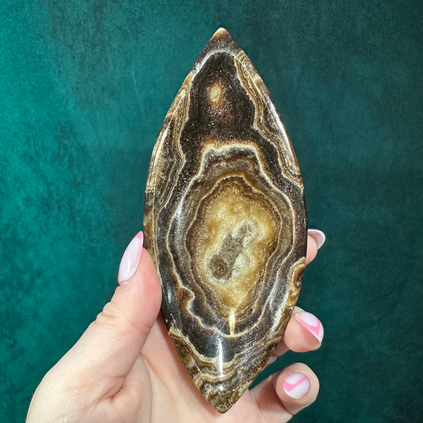 Chocolate Calcite Dish