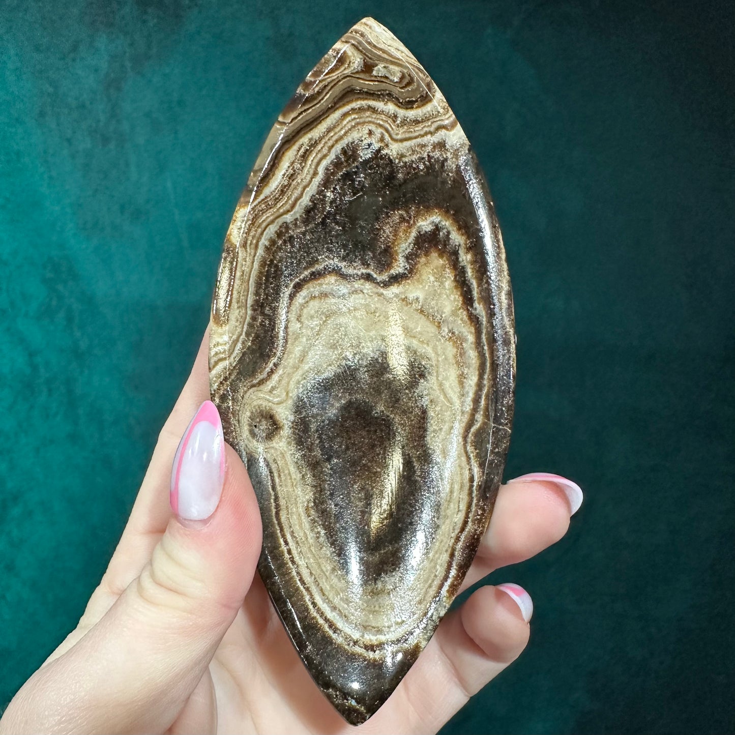 Chocolate Calcite Dish