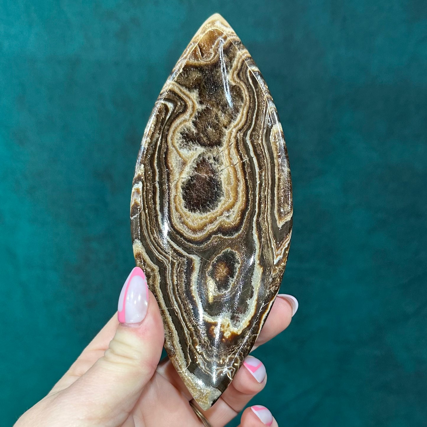 Chocolate Calcite Dish